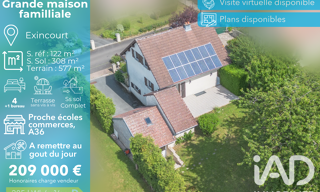 Maison 7 Pièces 122 m² à vendre à Exincourt (25400)