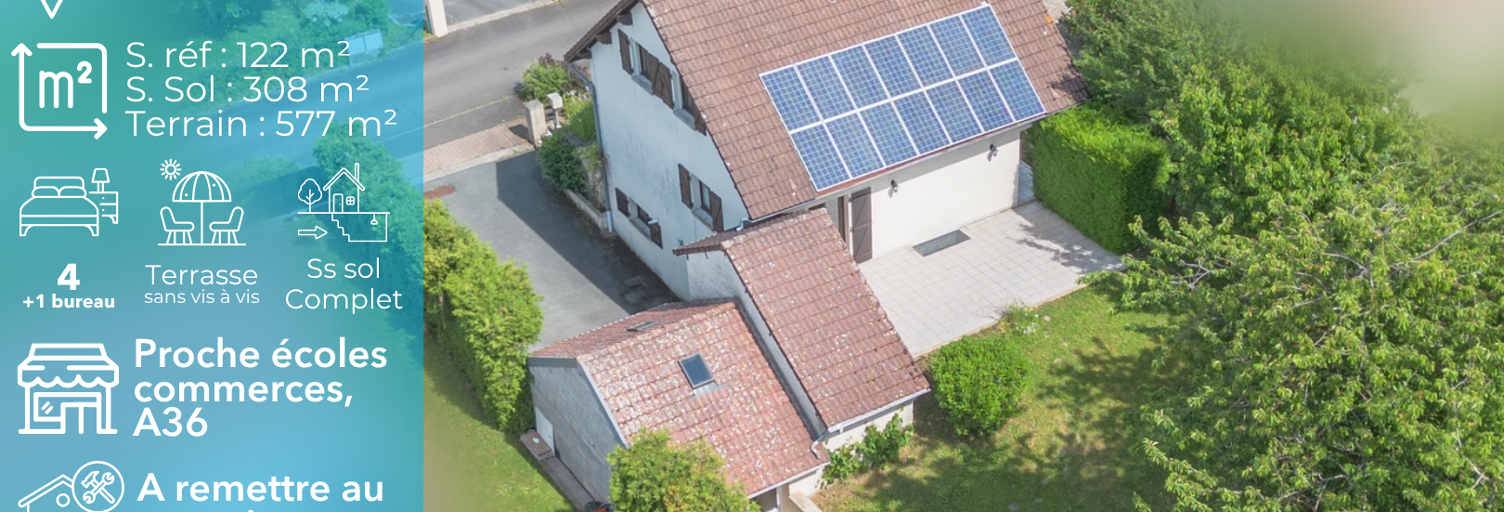 Maison 7 Pièces 122 m² à vendre à Exincourt (25400)