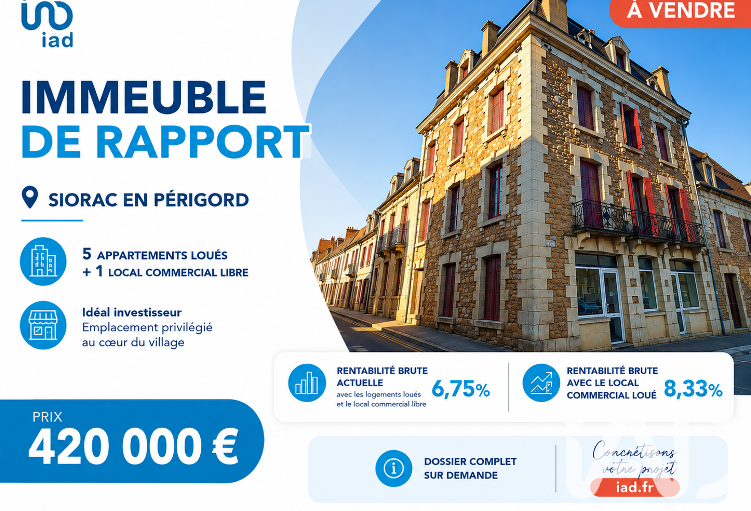 Vente Immeuble 480 m&sup2; — photo 1
