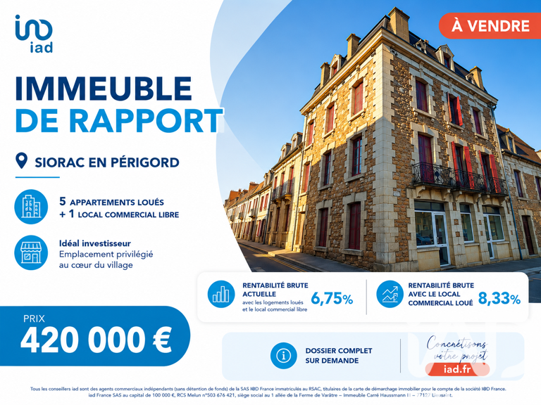 Vente Immeuble 480 m&sup2; — photo 1