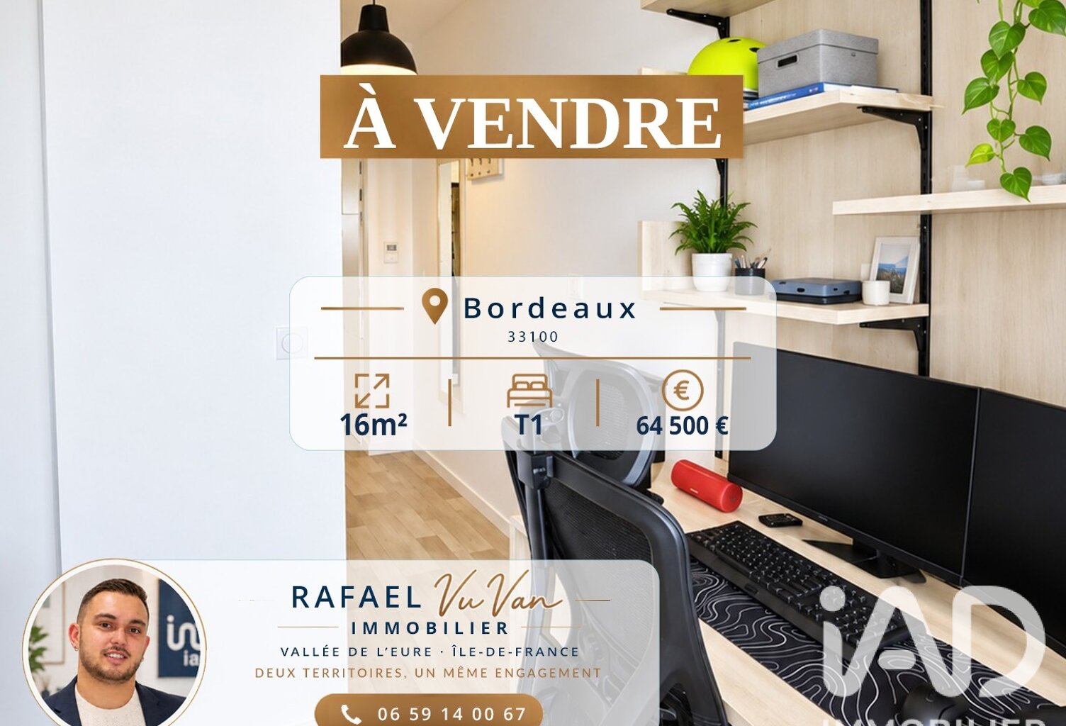 Vente Studio 1 pièce — photo 1