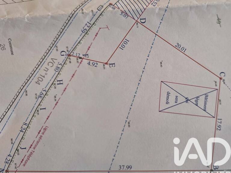 Vente Terrain 774 m&sup2; — photo 1