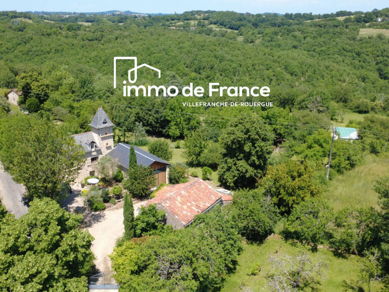 Propriété Villefranche de Rouergue, 168 m², 4 chambres, nombreuses dépendances sur 3816 m² de terrain clos attenant — photo 1