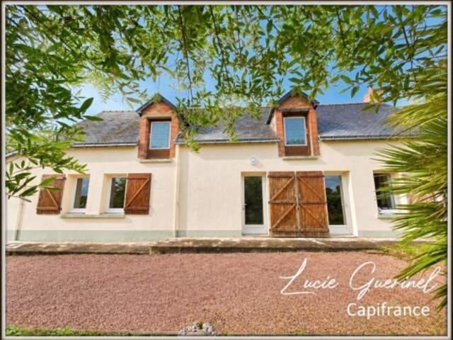 Maison à vendre à 5 min de Châteaubriant, 95 m² habitables, 2 chambres, garage et 90 m² de combles aménageables. Terrain extensible jusqu’à 3 000 m² — photo du bien