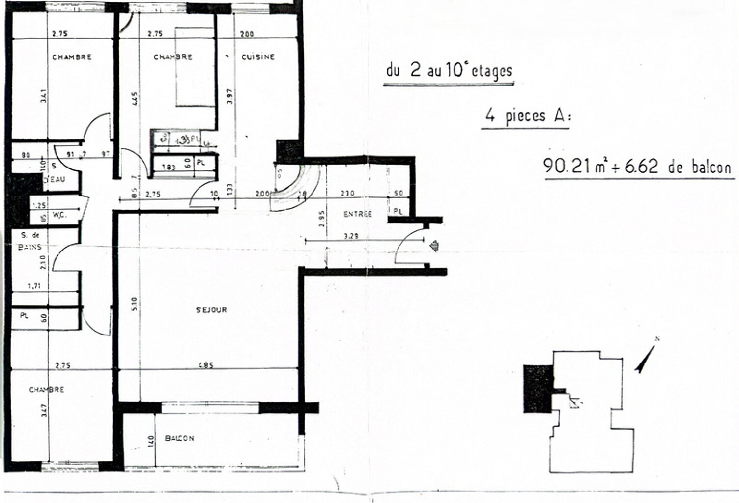 Appartement à vendre 4 pièces COURBEVOIE (92) — photo 1