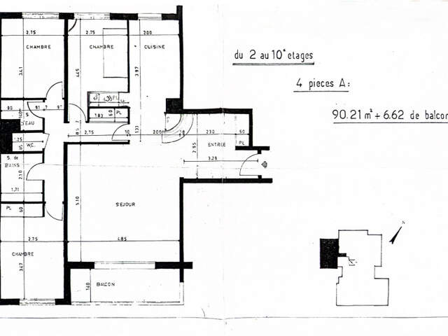 Appartement à vendre 4 pièces COURBEVOIE (92) — photo du bien