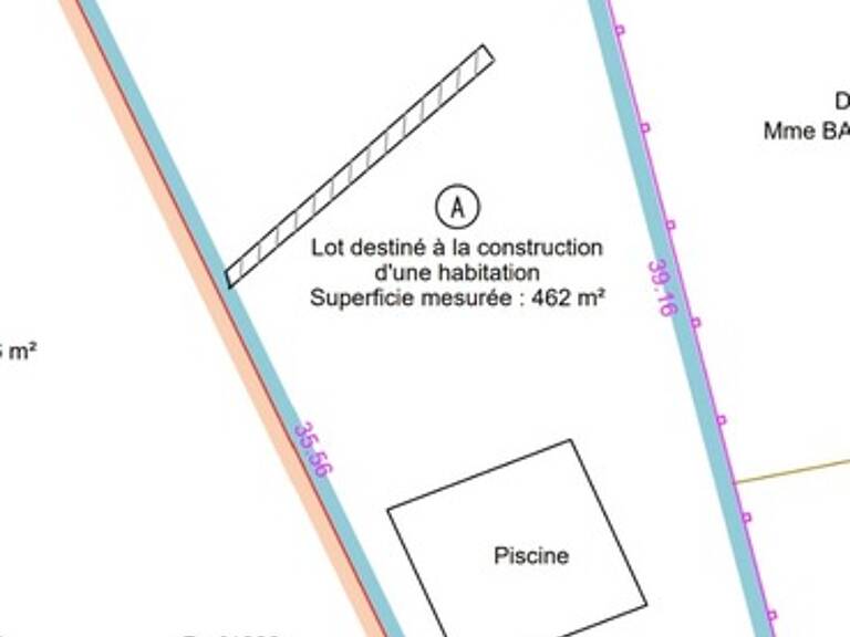 Terrain de 462 M2 Façade de 16M à vendre  POMMEUSE (77) — photo 1