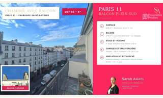 Appartement 1 Pièce 8 m² à vendre à Paris 11 (75011)