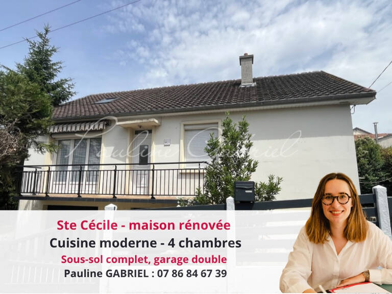 Maison rénovée à Sainte-Cécile, 4 chambres, sous-sol complet, jardin — photo 1
