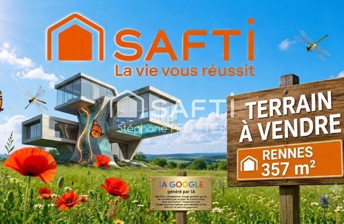 Terrain libre constructeur 357 m² Rennes — photo 3
