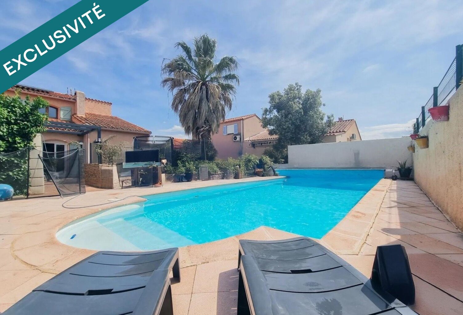 POLLESTRE, MAISON 3 FACES T5, AVEC GRAND JARDIN PISCINE ET GARAGE — photo 1