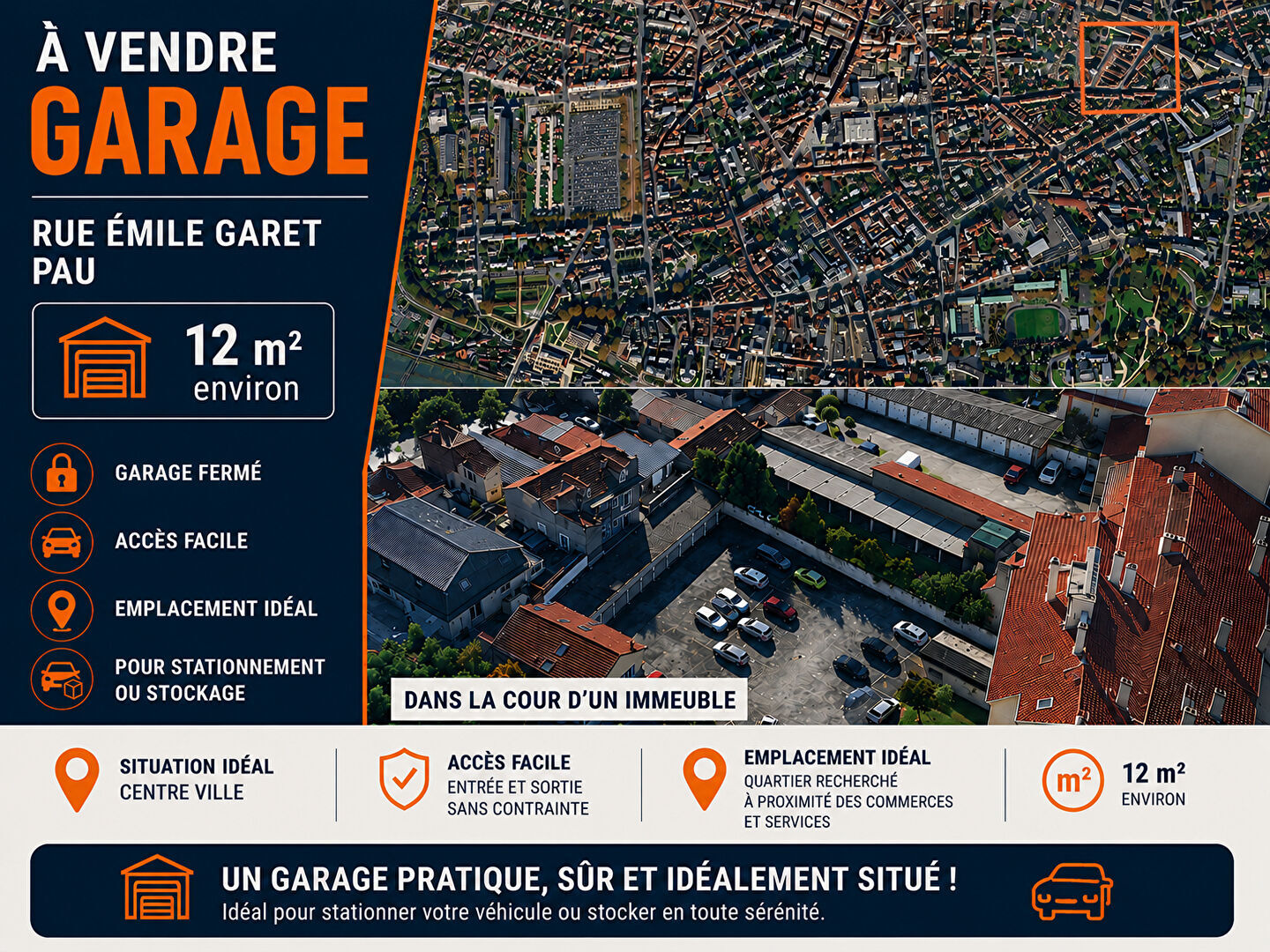 Parking  à vendre Pau 64000