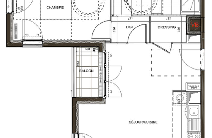 NEUF  BEAUCHAMP T2  47m² + Balcon + Parking — photo 4