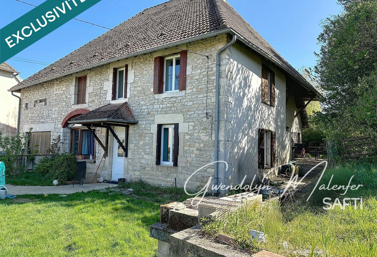 NOUVEAU : MAISON EN PIERRES SUR GRAND TERRAIN — photo 1