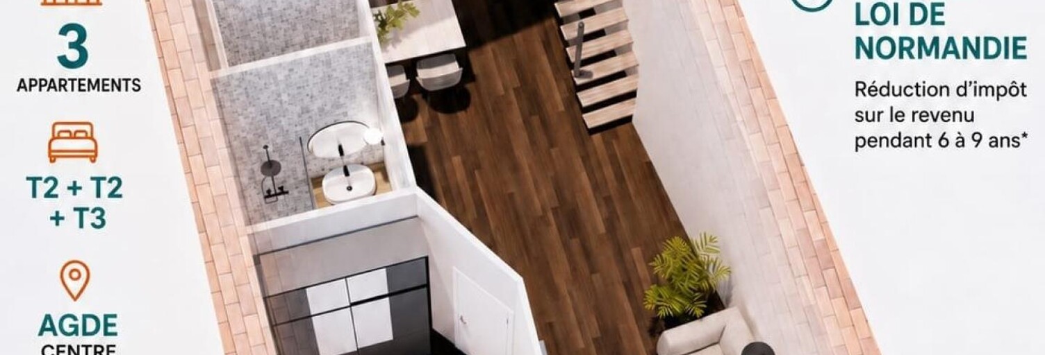 Immeuble  165 m² à vendre à Agde (34300)