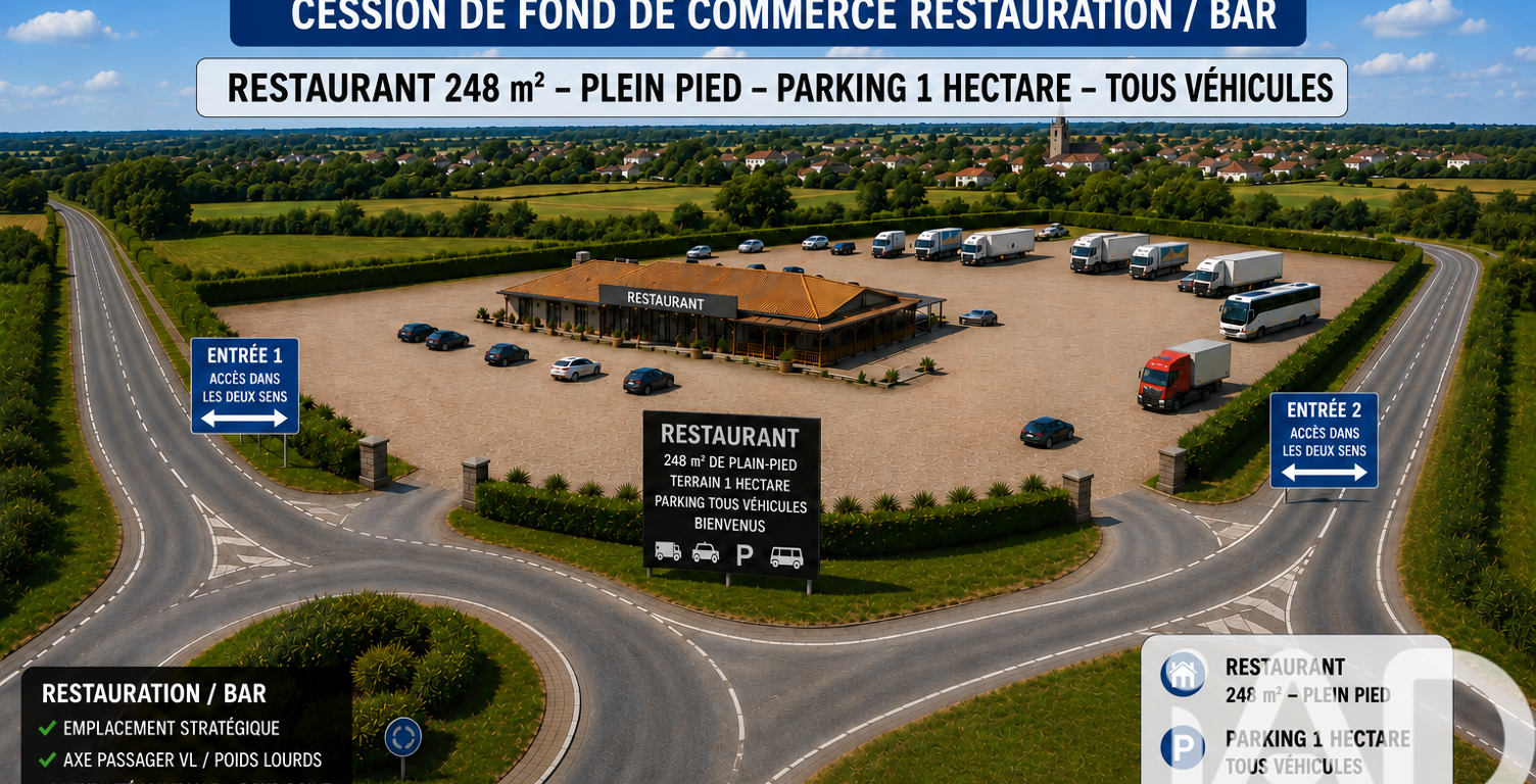 Vente Restaurant 245 m&sup2; — photo 1