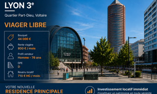 Appartement 42 m² en viager Lyon 3 (69003)