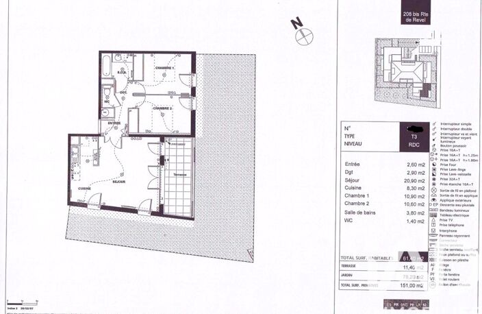 Vente Appartement 3 pièces — photo 2