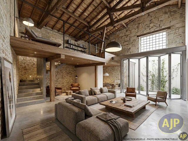 LE BOUSCAT Maison pierre à fort potentiel  248 m²  Terrain intime — photo du bien