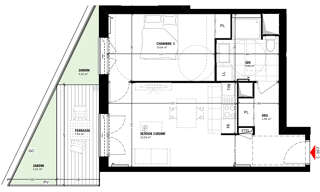 Appartement 2 Pièces 44 m² à vendre à Colombes (92700)