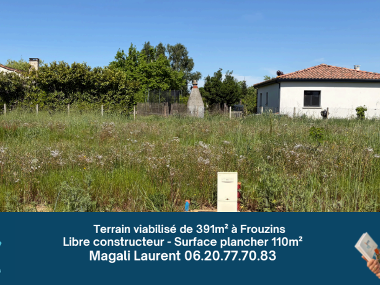 Terrain de 391m2 viabilisé à bâtir — photo 1