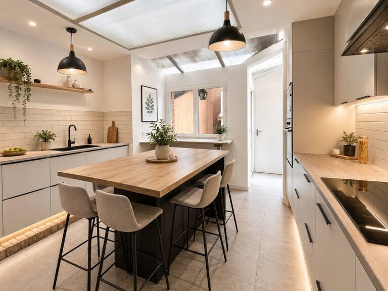 Maison à vendre 3 pièces CALAIS (62), 87m2 , 2 chambres ( possible trois),  cour , rue calme proche centre ville et autoroute — photo 1