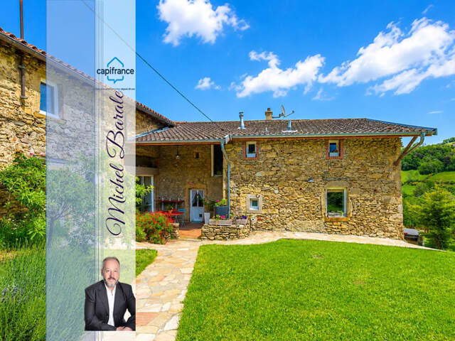 Maison d’hôtes de caractère avec 7 chambres – Montromant (69) — photo du bien