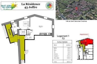 Appartement 2 pièces 662 €