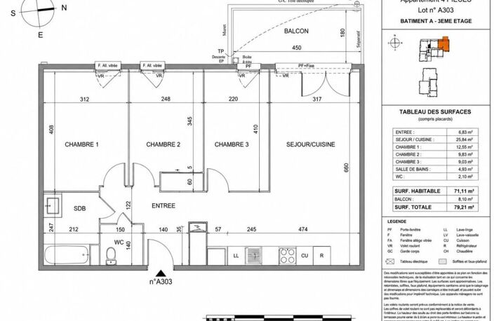 APPARTEMENT NEUF EN VEFA  - TYPE 4 DERNIER ÉTAGE - AVEC BELLE TERRASSE EXPOSÉE SUD ET PARKING PRIVATIF EN SOUS-SOL -- DANS RÉSIDENCE INTIMISTE SUR TROIS ÉTAGES AU MUY -- DISPOSITIF LLI POSSIBLE POUR INVESTISSEURS — photo 4