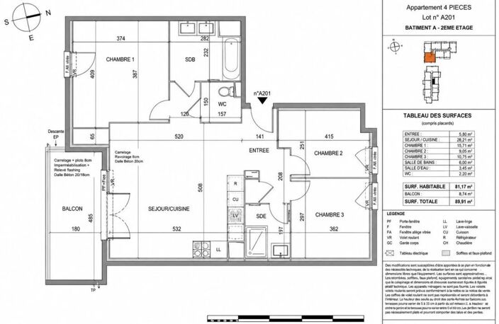 APPARTEMENT NEUF EN VEFA - TYPE 4 - AVEC BELLE TERRASSE EXPOSÉE SUD ET PARKING PRIVATIF EN SOUS-SOL -- DANS RÉSIDENCE INTIMISTE AU MUY -- DISPOSITIF LLI POSSIBLE POUR INVESTISSEURS — photo 4