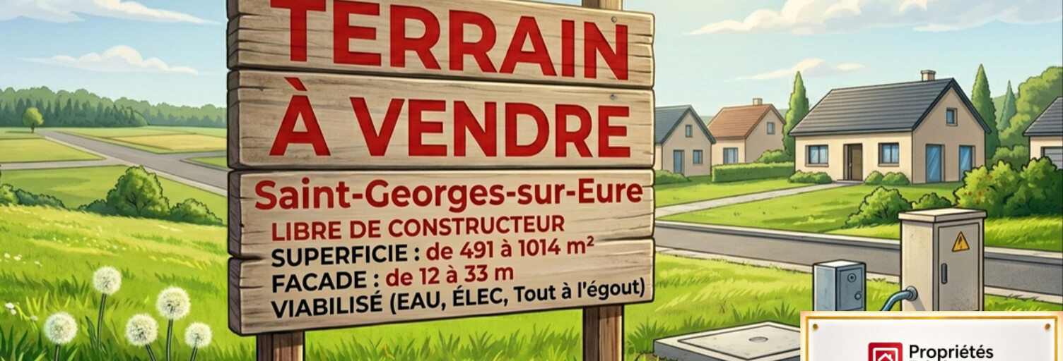 Terrain  780 m² à vendre à Saint-Georges-sur-Eure (28190)