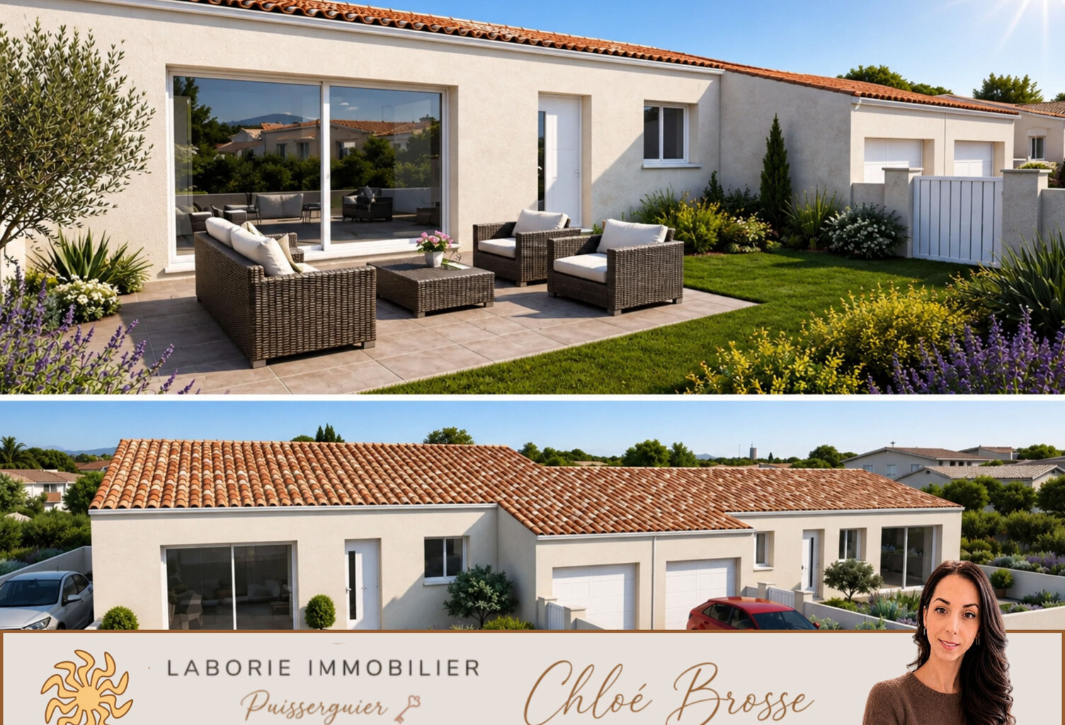 A VENDRE - MONTADY - VILLA NEUVE T4 DE 86 M2 SUR 260 M2 DE T — photo 1