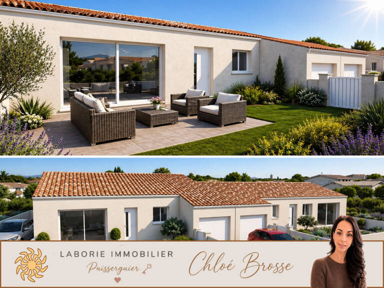 A VENDRE - MONTADY - VILLA NEUVE T4 DE 86 M2 SUR 260 M2 DE T — photo 1