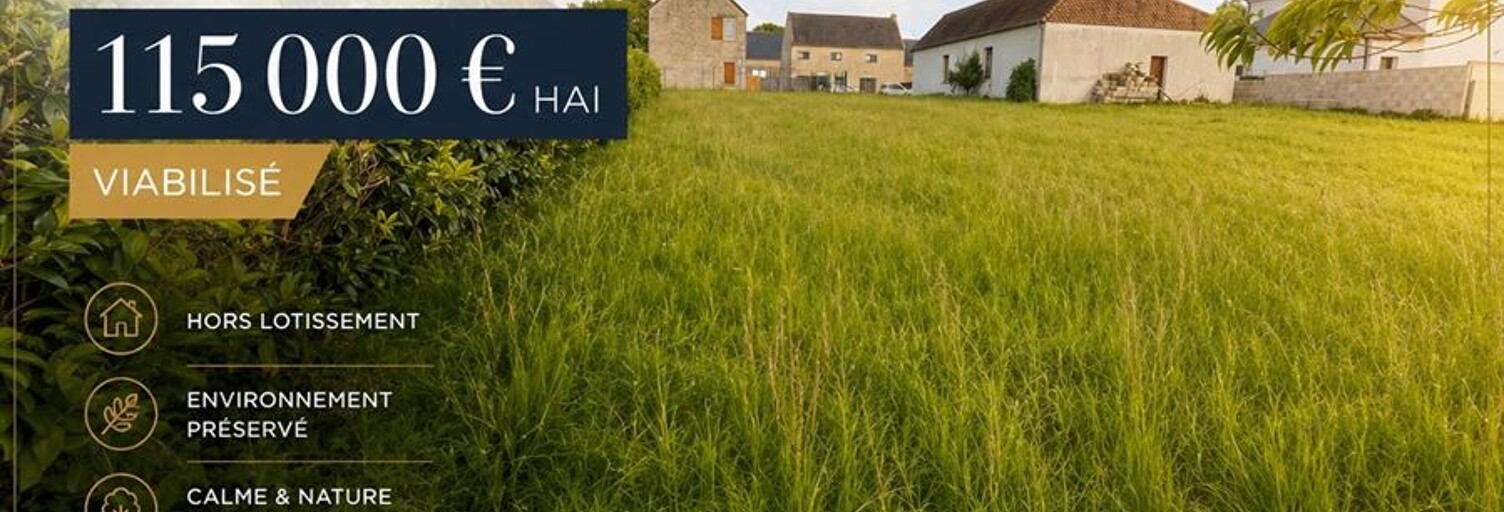 Terrain  974 m² à vendre à Moulins en Bessin (14480)
