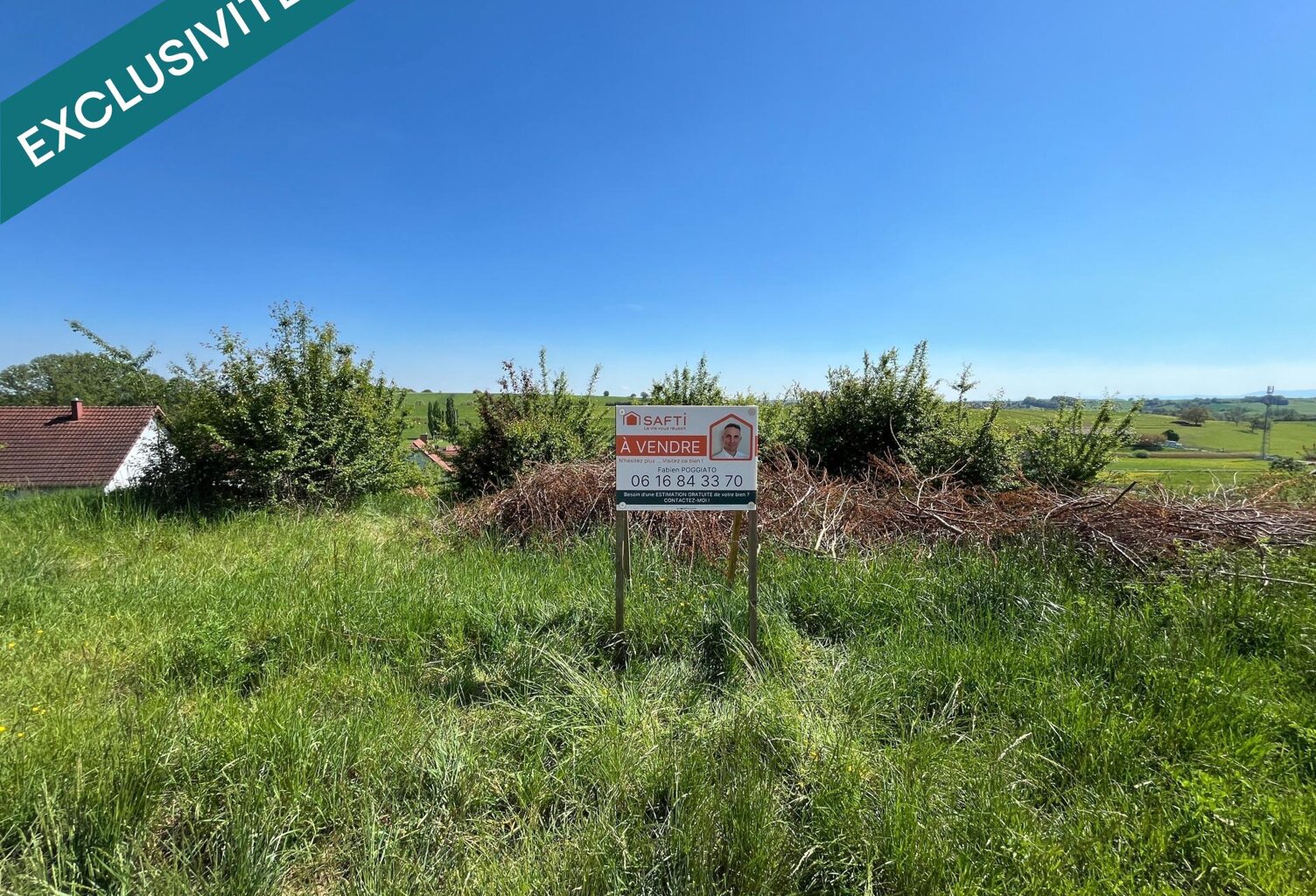 Vends terrain de construction orientation sud — photo 1