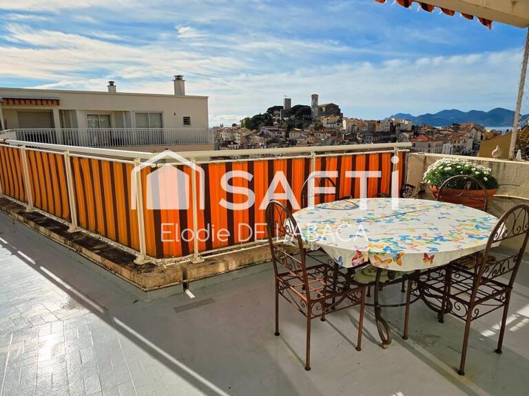 CENTRE CANNES 3 PIECES 95 M2 DERNIER ETAGE VUE MER — photo 1