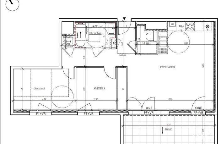 Vente Appartement 3 pièces — photo 3