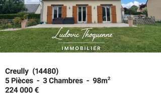 Maison 5 Pièces 98 m² à vendre à Creully sur Seulles (14480)