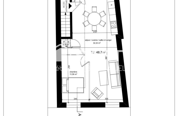 appartement à rénover dans maison de ville idéal investisseur — photo 4