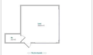 Commerce  41 m² à louer à Brindas (69126)