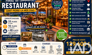 Commerce  80 m² à vendre à Fleury (11560)