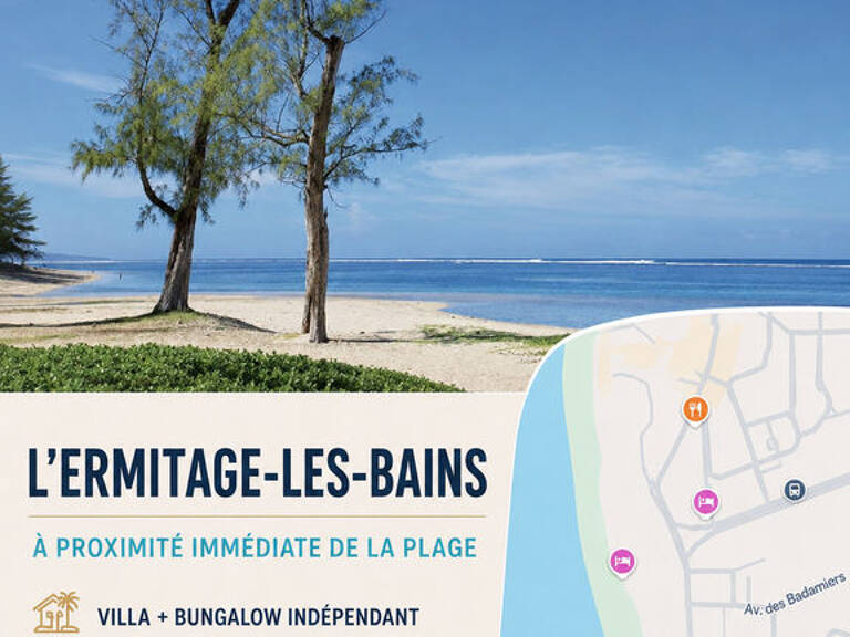 L'ERMITAGE-LES-BAINS - PROPRIÉTÉ AVEC BUNGALOW INDÉPENDANT — photo 1