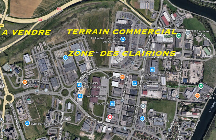 AUXERRE ZONE COMMERCIALE DES CLAIRIONS - EMPLACEMENT N°1 - TERRAIN COMMERCIAL DE  3479M² — photo 2