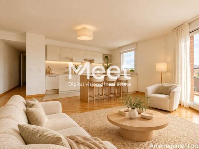 3 PIECES - IMMEUBLE RÉCENT - BALCON - VUE DÉGAGÉE — photo du bien