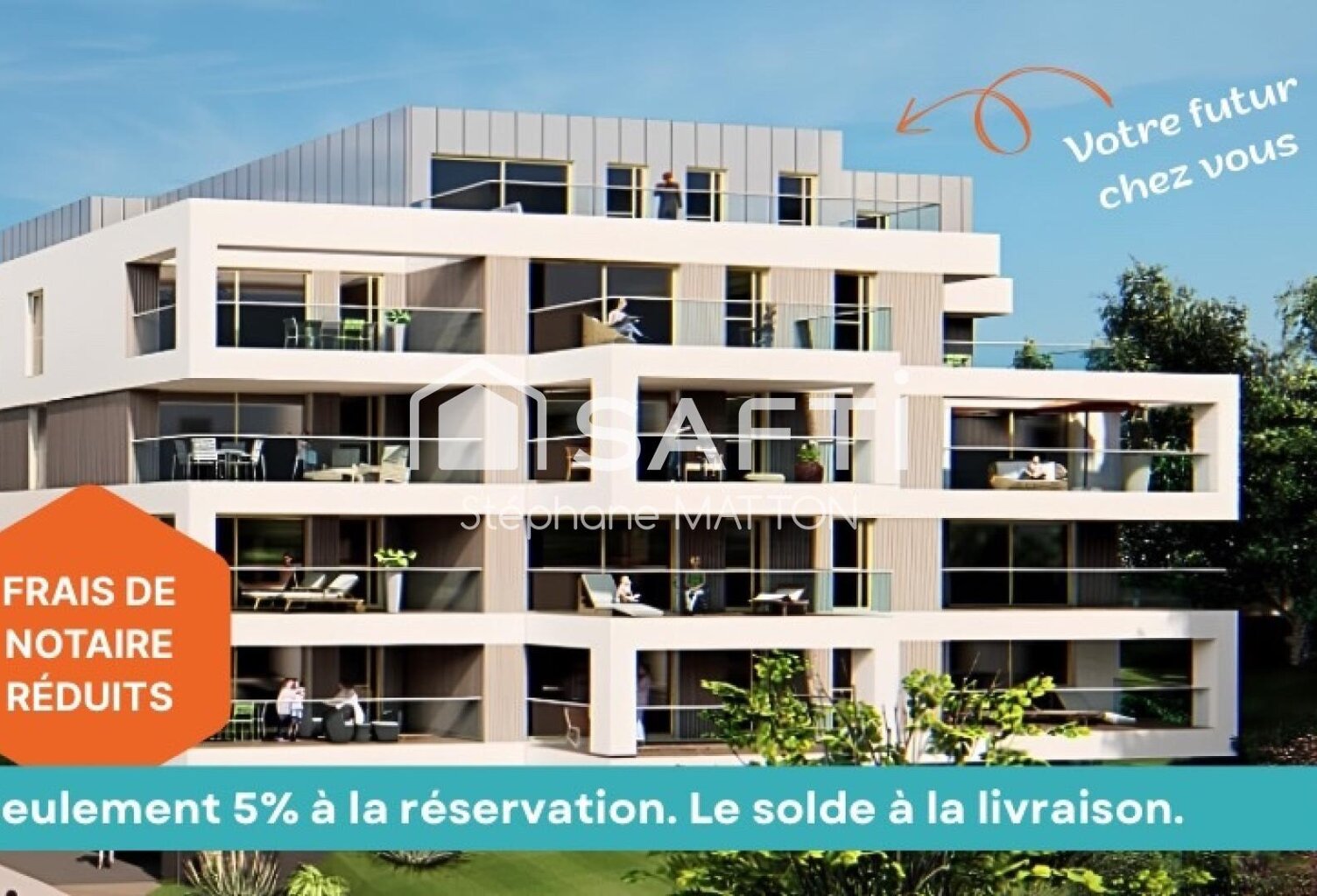 Appartement T4 neuf avec grande terrasse — photo 1