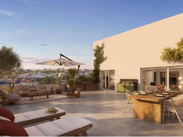 APPARTEMENT NEUF VEFA TYPE 5 -- MAGNIFIQUE TERRASSE DE 103 M2 EXPOSÉE SUD-OUEST - DOUBLE PARKING PRIVATIF DANS RESIDENCE RE2020 - NORMES PMR -- TVA RÉDUITE SOUS CONDITIONS D'ÉLIGIBILITÉ (PRIX D'ACQUISITION RÉDUIT À  436 682 €) --- — photo 1