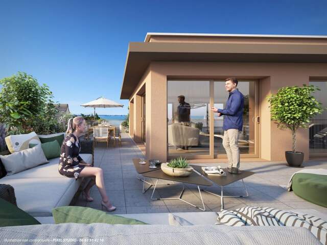 LA TURBALLE – Appartement face mer T4 neuf d’exception avec grande terrasse — photo du bien