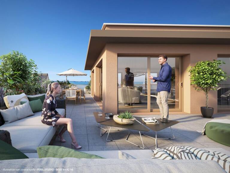 LA TURBALLE – Appartement face mer T4 neuf d’exception avec grande terrasse — photo 1