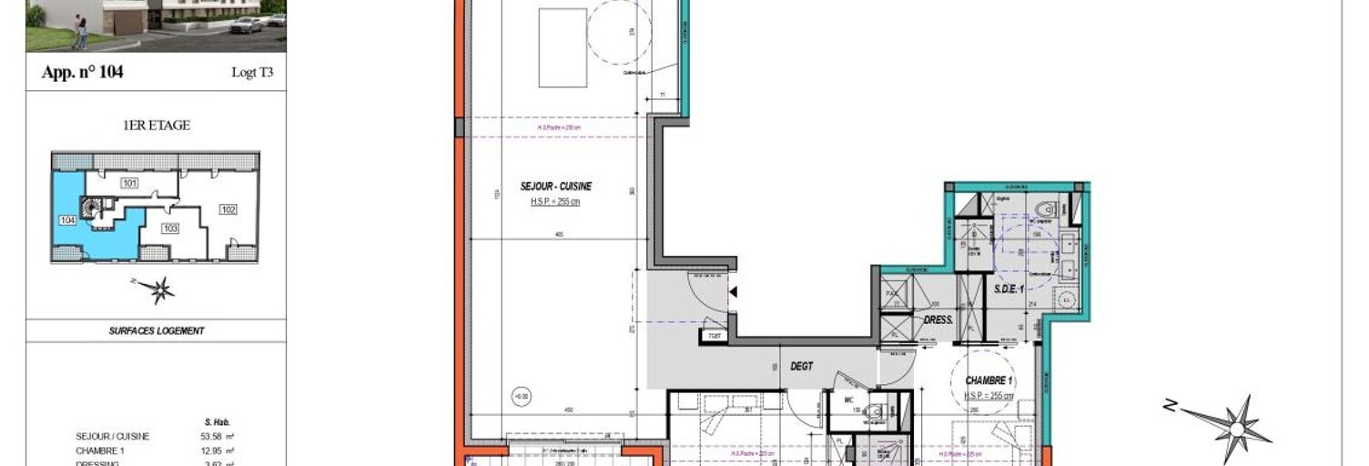Appartement 3 Pièces 98 m² à vendre à La Turballe (44420)