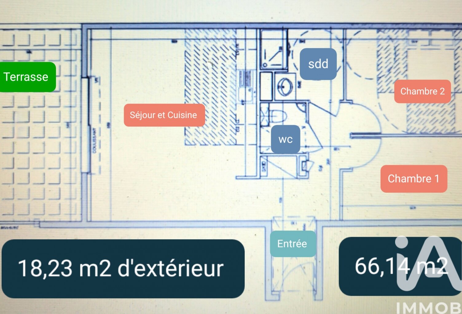 Vente Appartement 3 pièces — photo 1